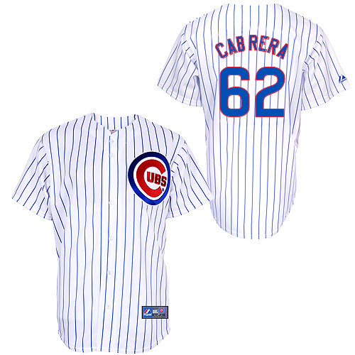 Alberto Cabrera #62 Youth Baseball Jersey-Chicago Cubs Authentic Home White Cool Base MLB Jersey